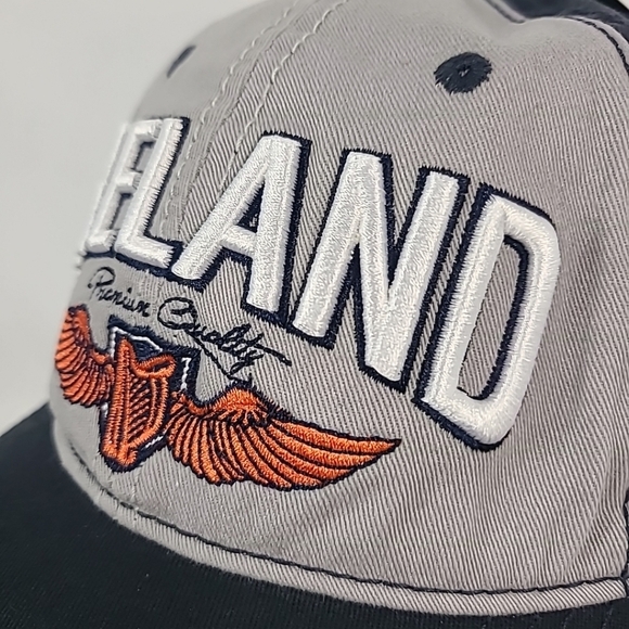 NWT Traditional Craftwear Ireland Hat Black Grey Orange 100% Cotton OS - Picture 3 of 9